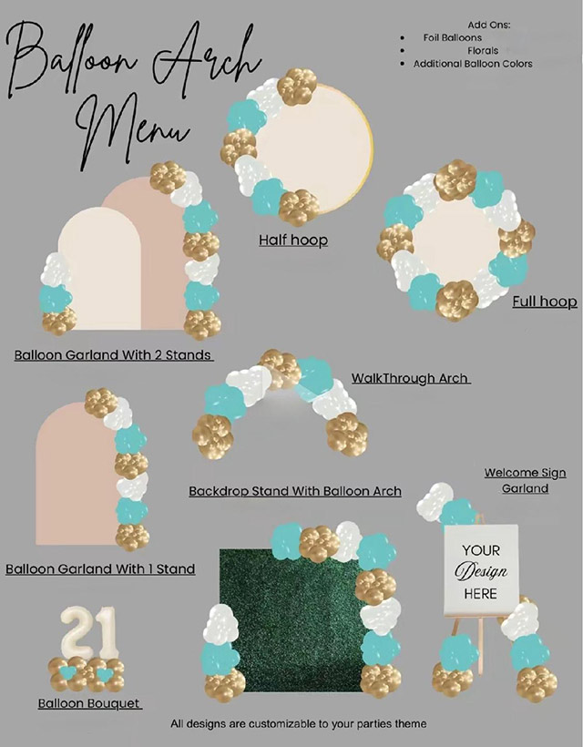 Balloon Arch Options